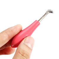 Nowy Mini szczotka do włosów grzebienie Cleaner wbudowane narzędzie plastikowe czyszczenie Remover uchwyt szczotka do włosów plączących się pielęgnacja włosów stylizacja z salonu narzędzia 5